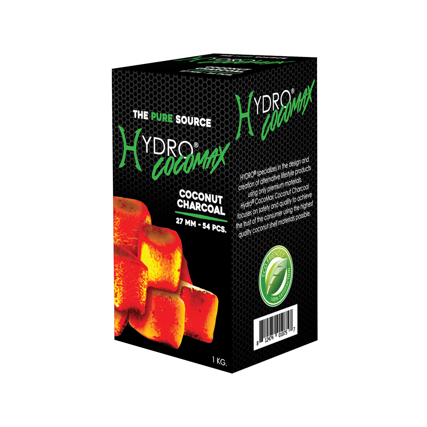 Hydro® COCOMAX 27mm Coconut Charcoal |