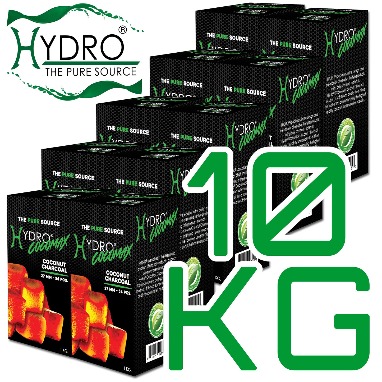 Hydro® COCOMAX 27mm Coconut Charcoal |