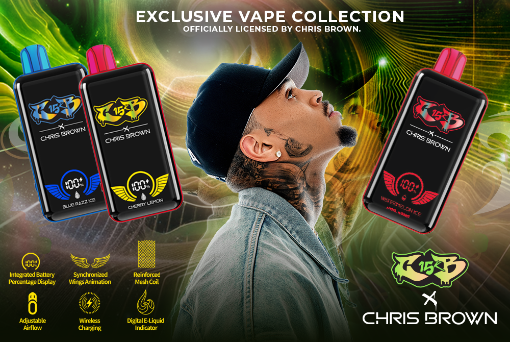 Chris Brown Vape CB15K 15000 | Jade Distro Chris Brown Vape CB15K 15000 | Jade Distro