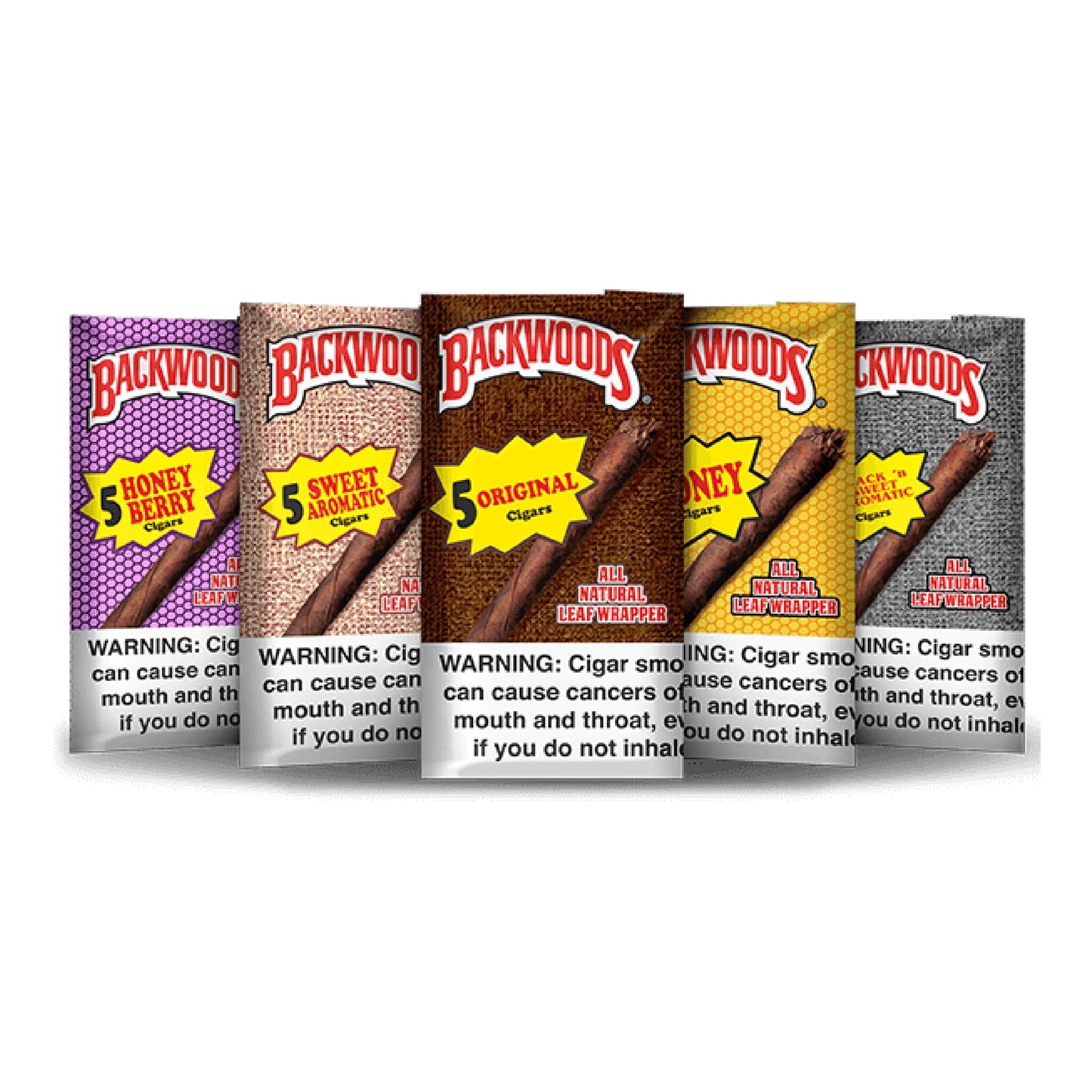 Backwoods DISPLAY of 8 (5PK) (C30) | MIXED