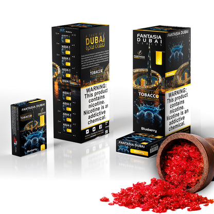 Fantasia DUBAI Hookah Shisha Tobacco 500g Display (10 X 50g Pack)