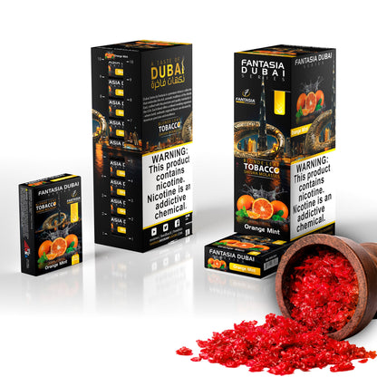 Fantasia DUBAI Hookah Shisha Tobacco 500g Display (10 X 50g Pack)