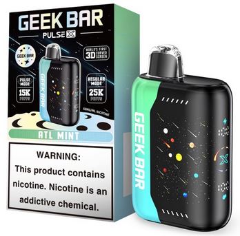 GEEK BAR PULSE X 25000 PUFFS DISP 5CT - COOL MINT