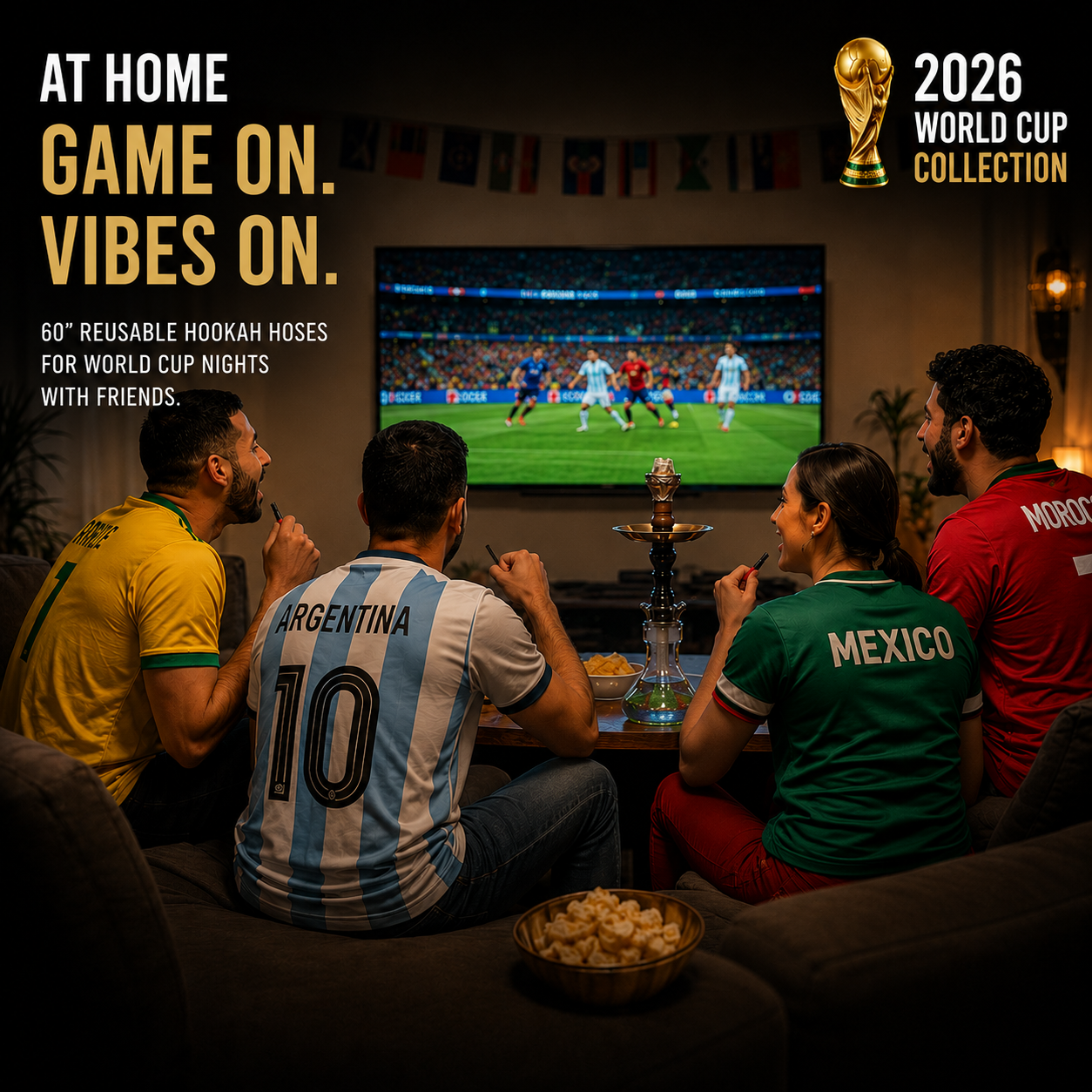 World Cup Hookah Hose Collection – 60” Reusable |
