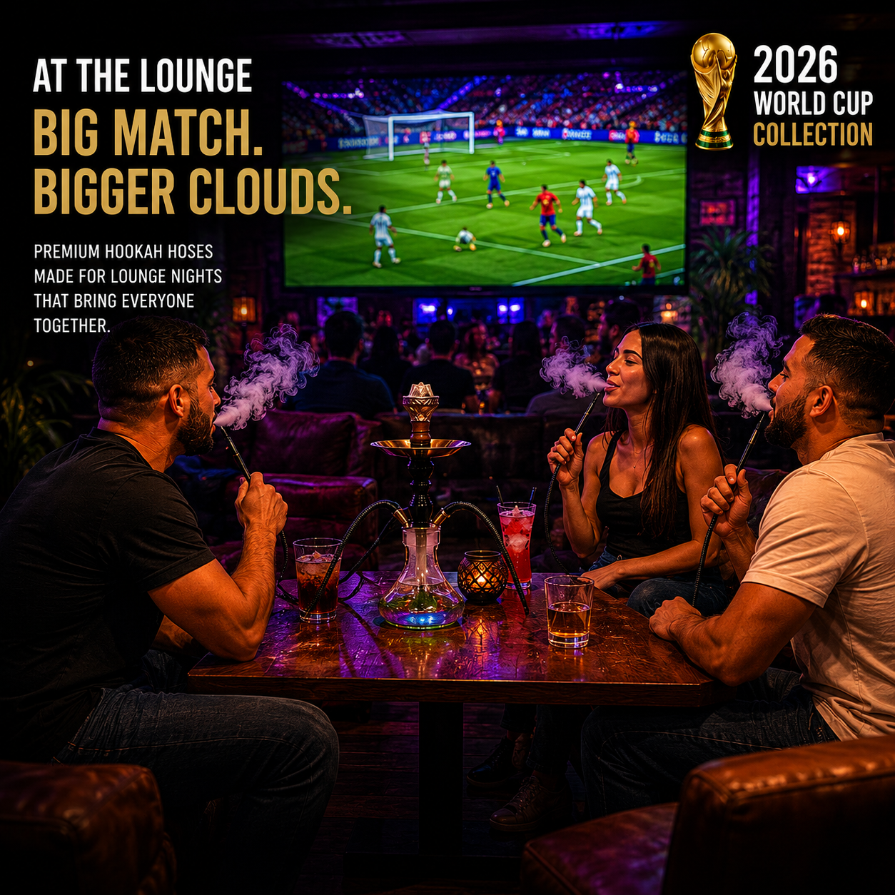 World Cup Hookah Hose Collection – 60” Reusable |