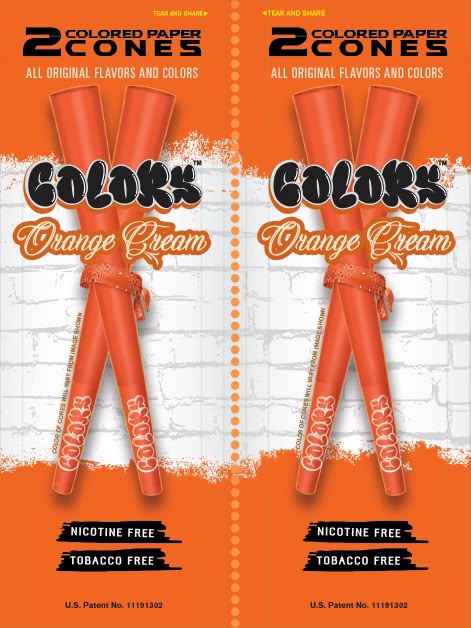Colors™ Organic CONES Unflavored MASTER CASE (24 Displays)
