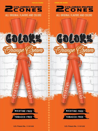 Colors™ Organic CONES Unflavored MASTER CASE (24 Displays)