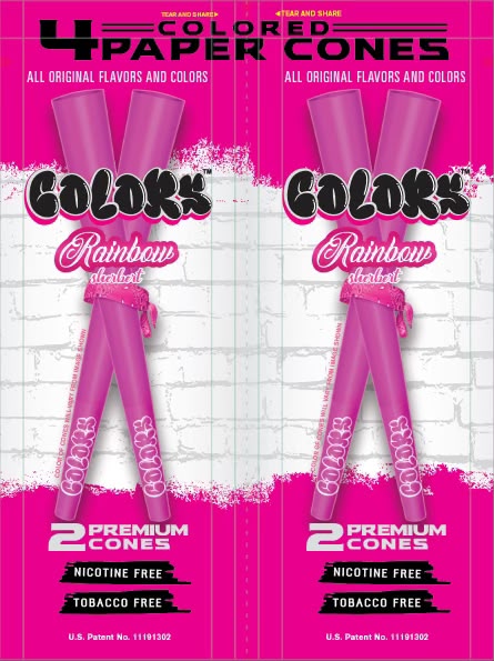 Colors™ Organic CONES Unflavored MASTER CASE (24 Displays)