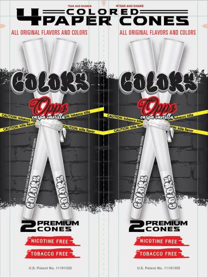 Colors™ Organic CONES Unflavored MASTER CASE (24 Displays)