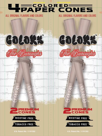 Colors™ Organic CONES Unflavored MASTER CASE (24 Displays)