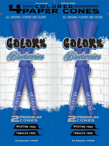 Colors™ Organic CONES Unflavored MASTER CASE (24 Displays)