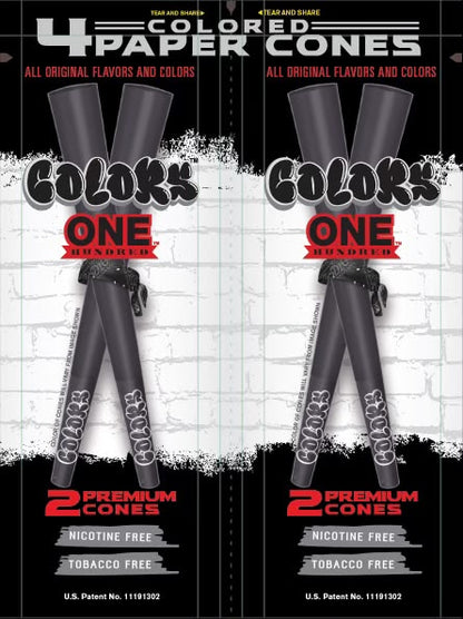 Colors™ Organic CONES Unflavored MASTER CASE (24 Displays)