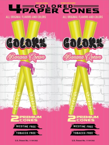 Colors™ Organic CONES Unflavored MASTER CASE (24 Displays)