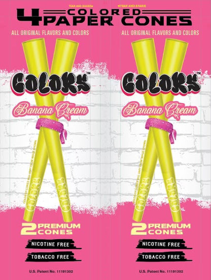 Colors™ Organic CONES Unflavored MASTER CASE (24 Displays)