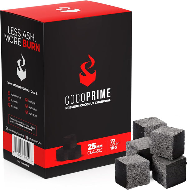 CocoPrime 26mm Coconut Charcoal – Jade Distro